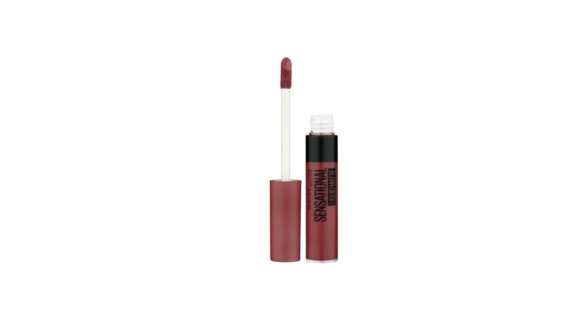 Maybelline New York Lipstick, Matte Finish, Non-Sticky And Non-Drying, Sensational Liquid Matte, Nude Shade, ml