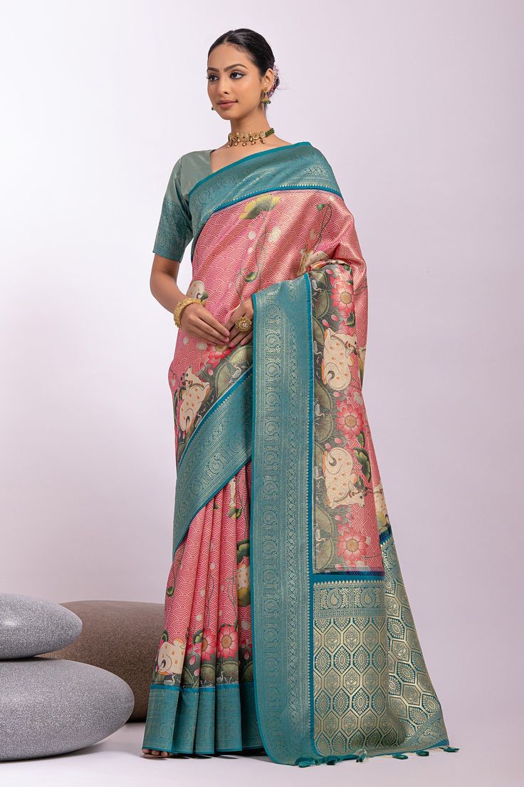 Open Flowing Saree Draping Style For Short Women