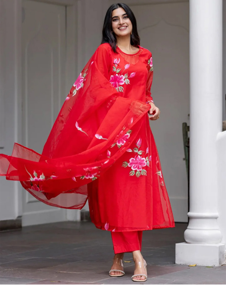 Organza Suit for royal look