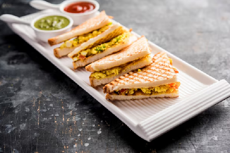 Paneer Bhurji Sandwich