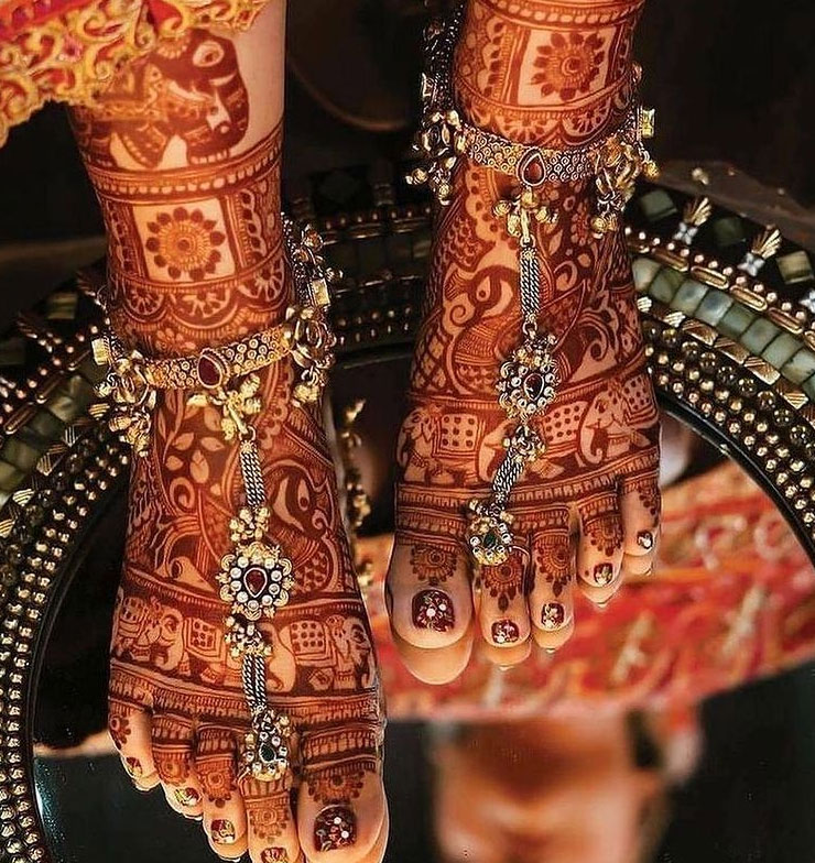Payal With Toe Ring Designs