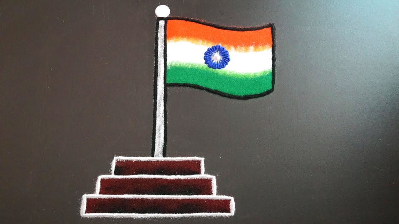 Tricolor Rangoli Design For 15 August: स्वतंत्रता दिवस पर बोतल के ढक्कन ...