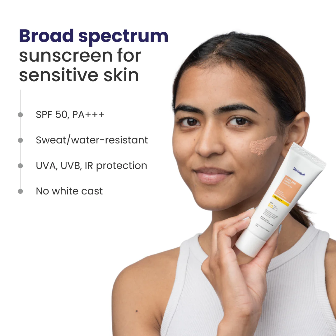 Reequil Sheer Zinc Tinted Sunscreen cream