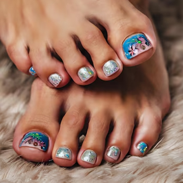 Sea world nail art designs