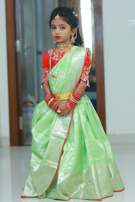 Seedha Pallu Saree Draping Style