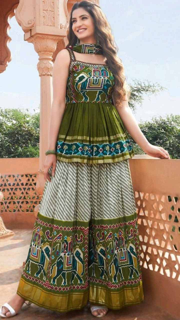 Short Kurti sharara set