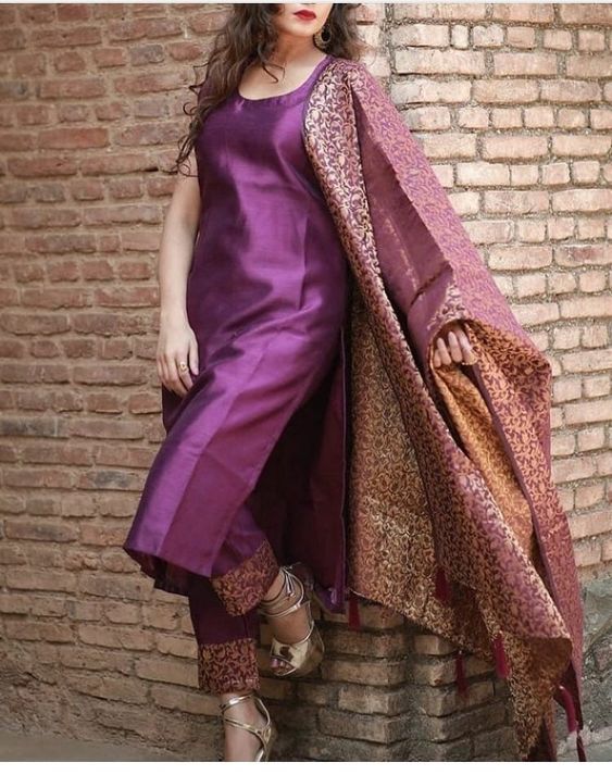 Silk Salwar Kameez Design