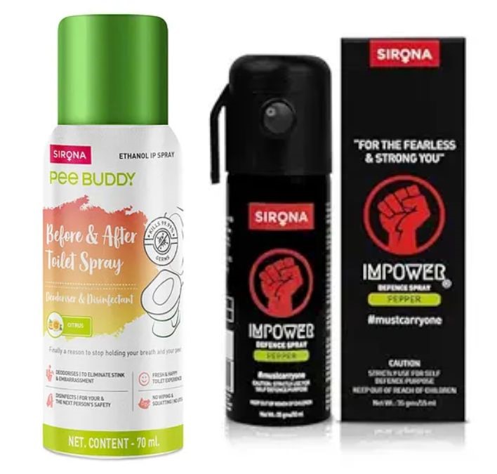 ImPower pepper spray and Pee Buddy from Sirona Hygiene