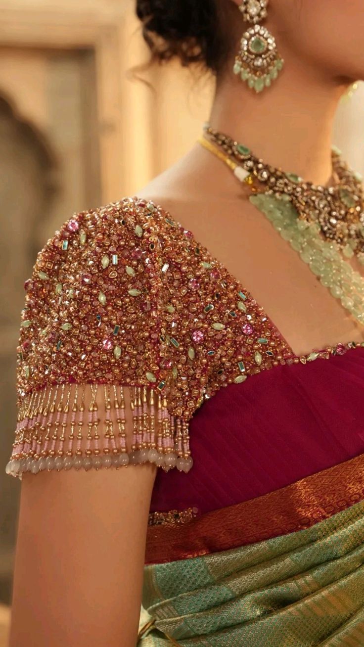 Tassel Sleeve Blouse