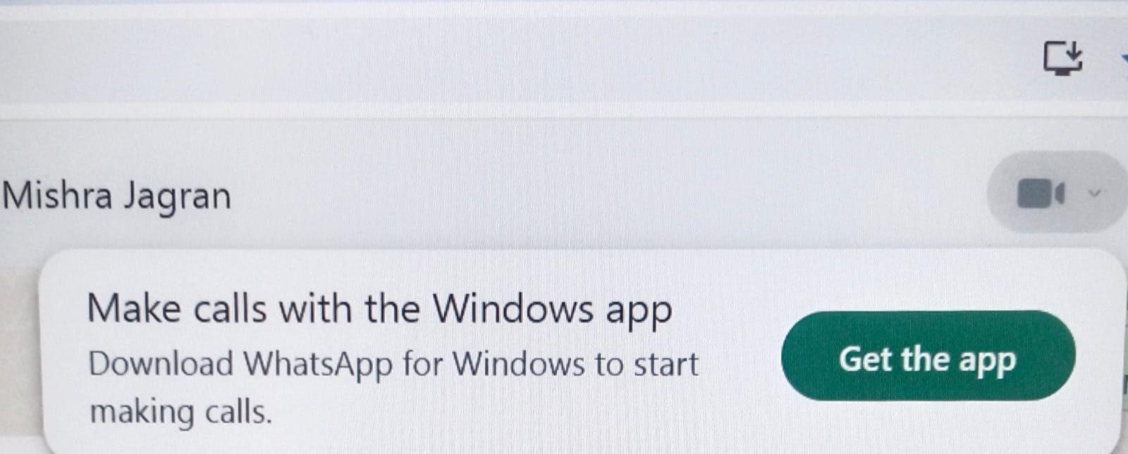 Whatsapp call process