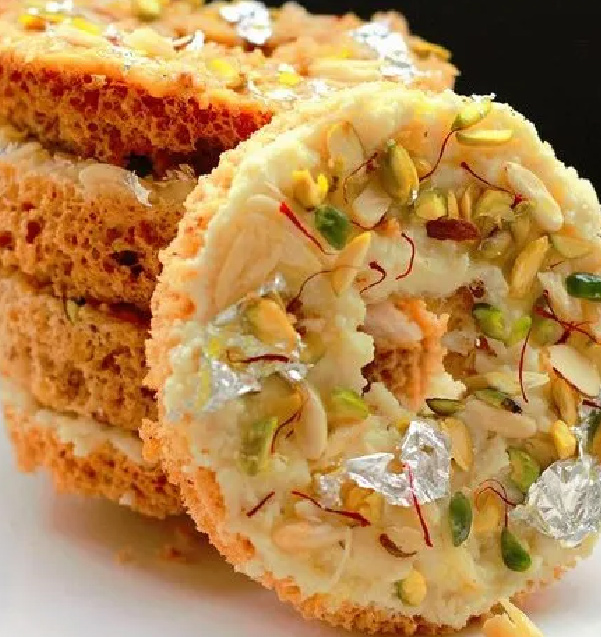 Wheat flour ghevar recipe