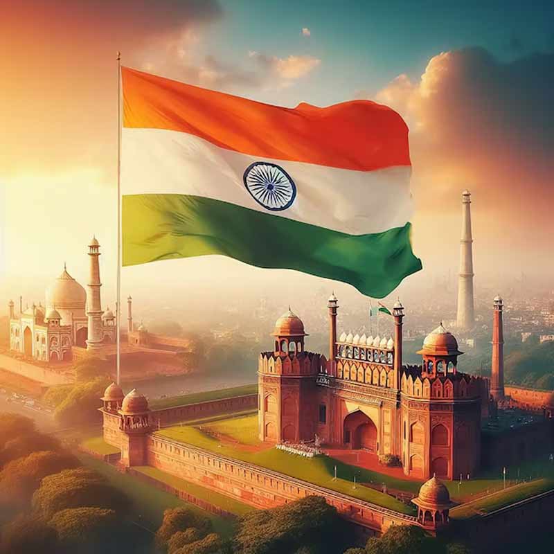 Which Independence Day is celebrated in  in India