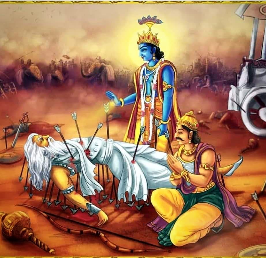 Why did Bhishma sleep on Arrow bed