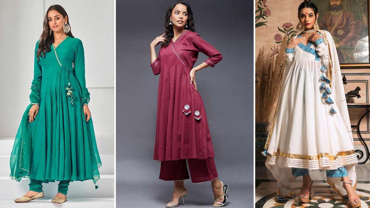 6 Angrakha Anarkali Suits To Shine Bright On Rakshabandhan HerZindagi