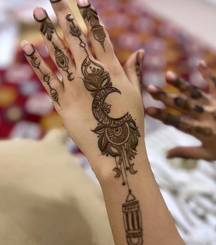 chand mehndi design 