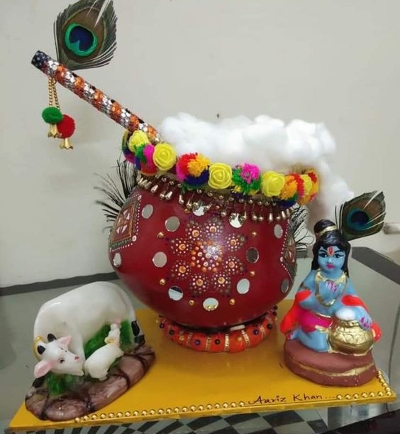 Diy Janmashtami Decoration Matka