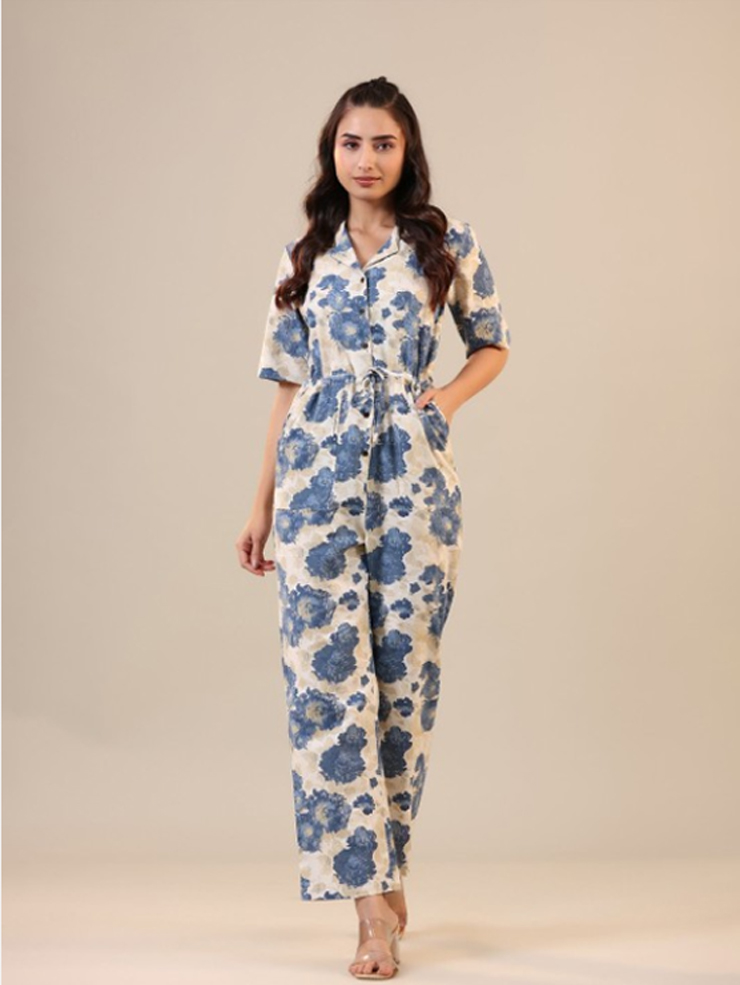 floral printed jumpsuit