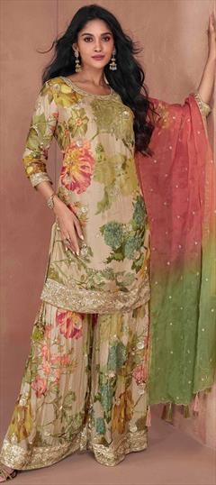 georgette floral suit designs for rakhi 