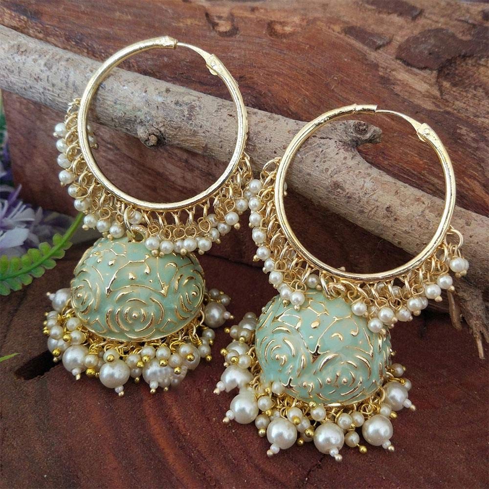 green bali jhumki