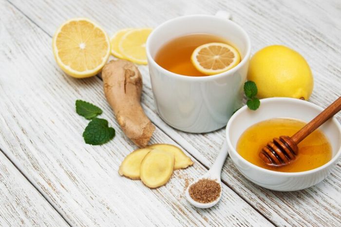 hotwater with honey inside