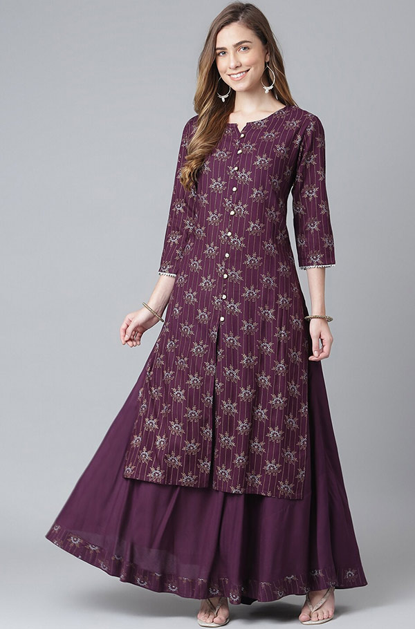 kurta line kurta and skirt