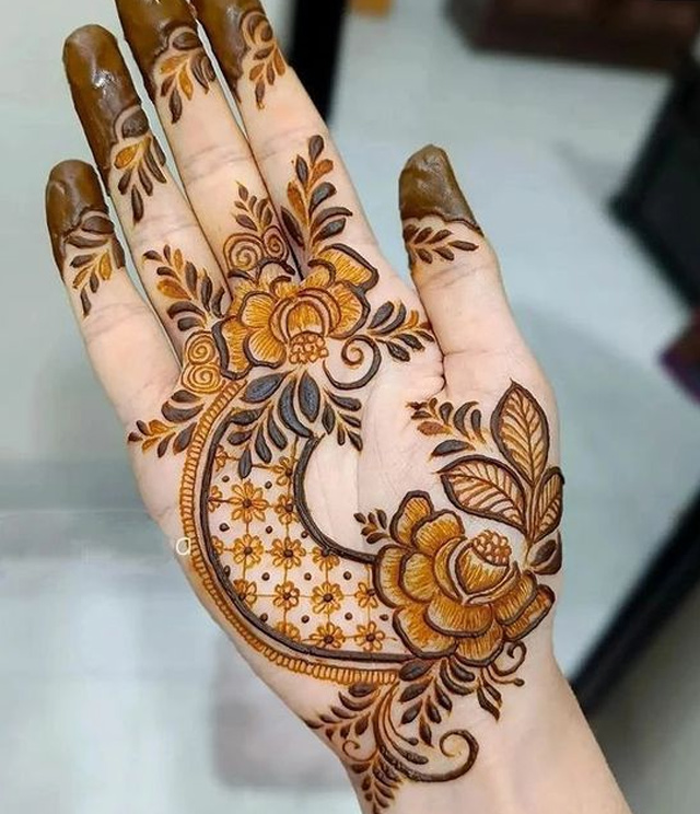 mehndi art bel designs