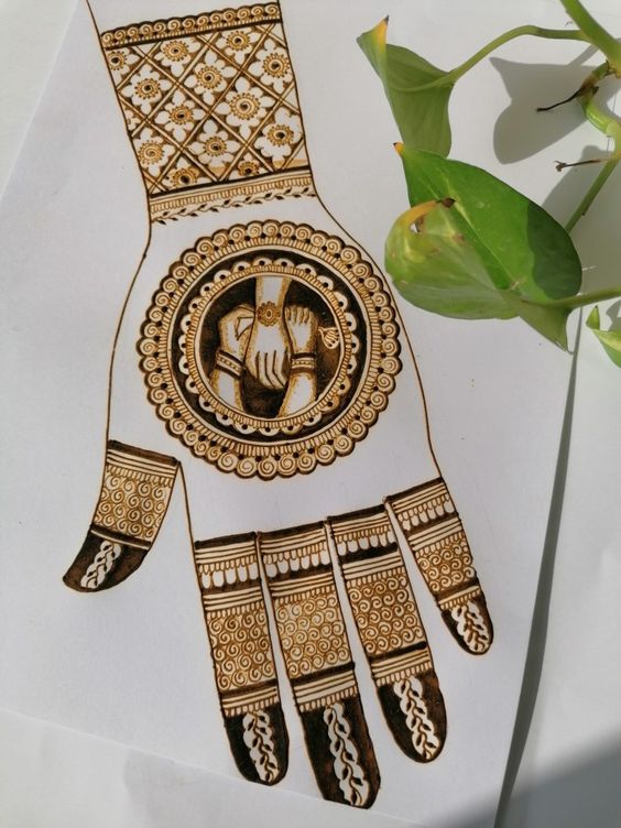 mehndi design rakhi 