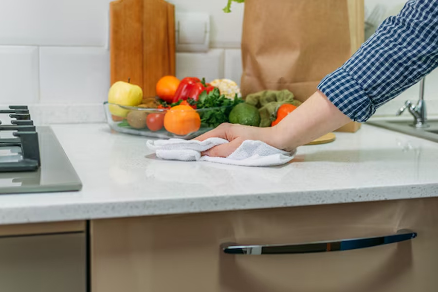 microfiber and cotton towels