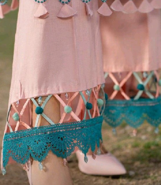 mohri designs with lace tassels