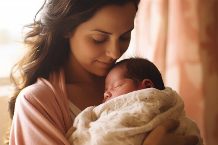 normal delivery inside