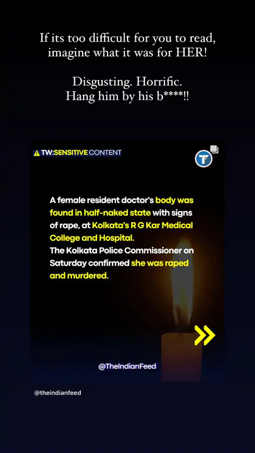 parineeti chopra reaction on kolkata case