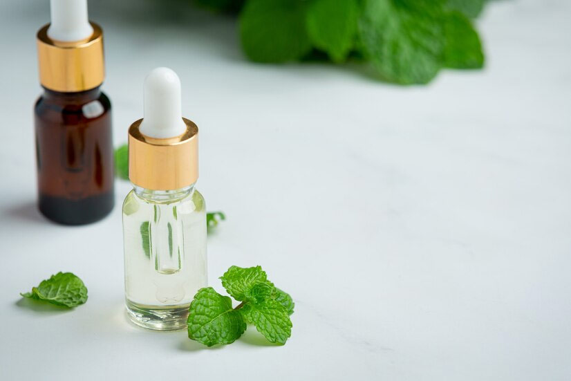 peppermint oil  dark circles,