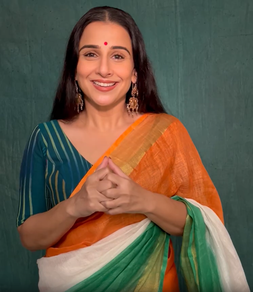 silk tricolour saree for independence day