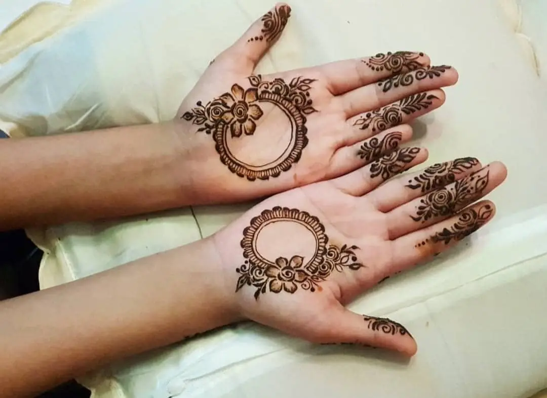 small hand bel mehndi designs