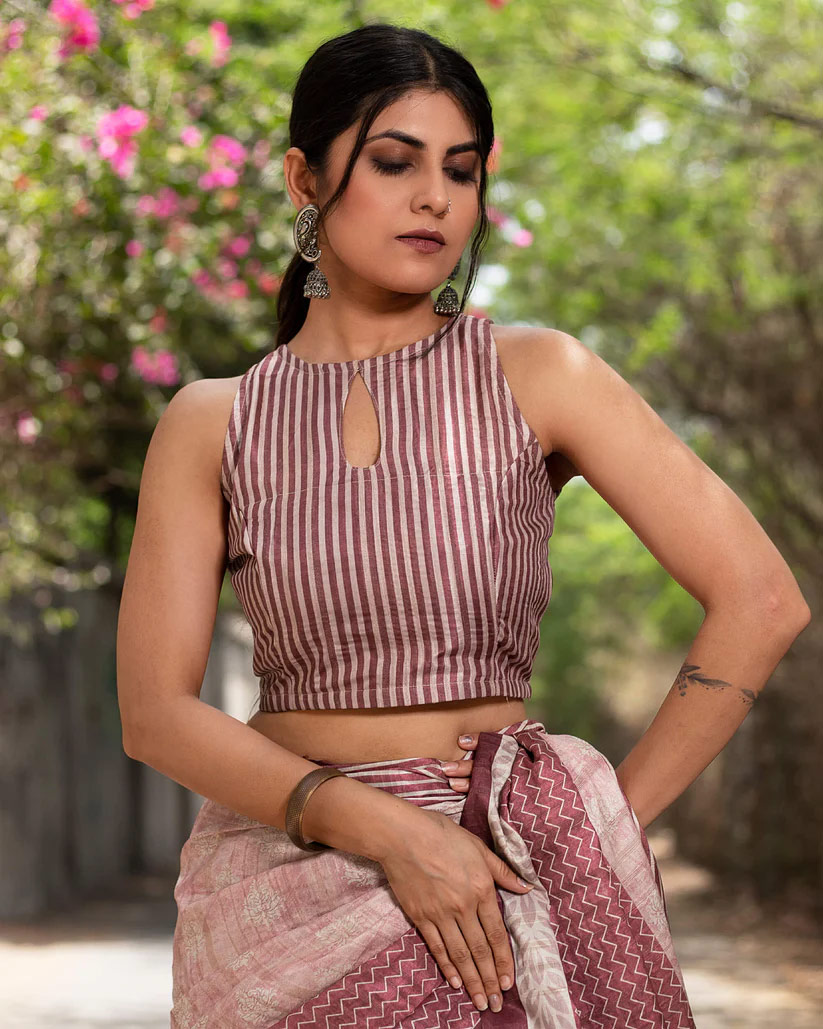 stylish key hole blouse