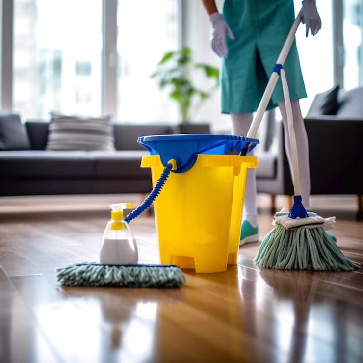 sweep daily for lowering dust