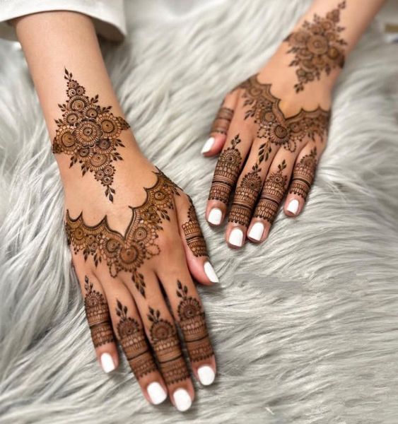 turkish mehndi design floral