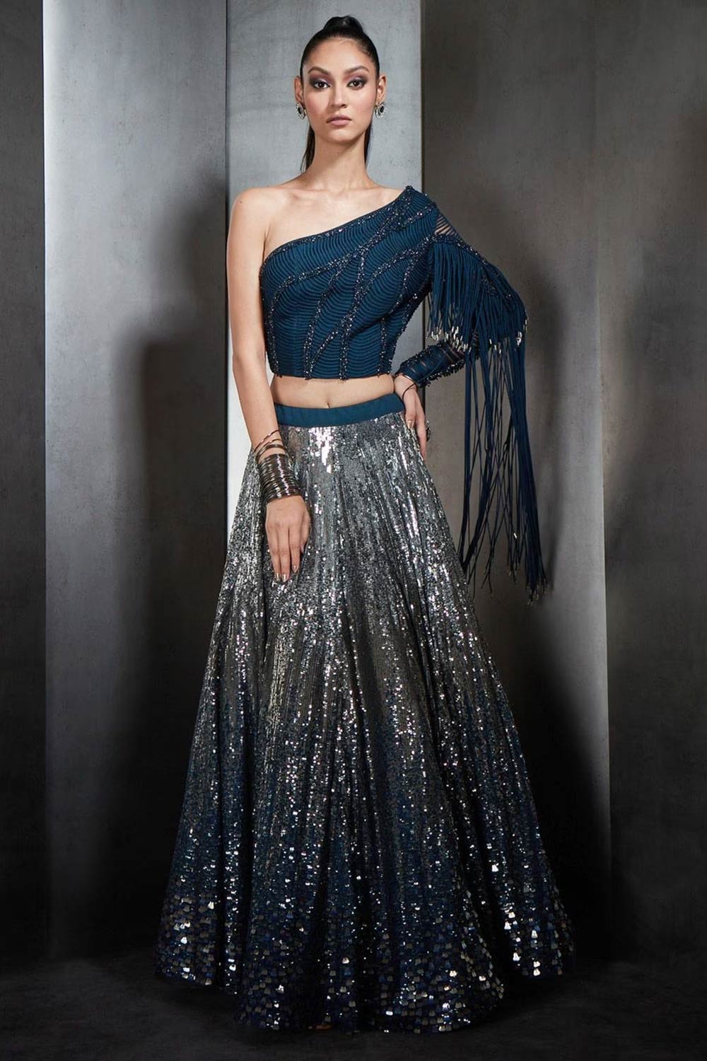 Asymmetrical Blouse Design