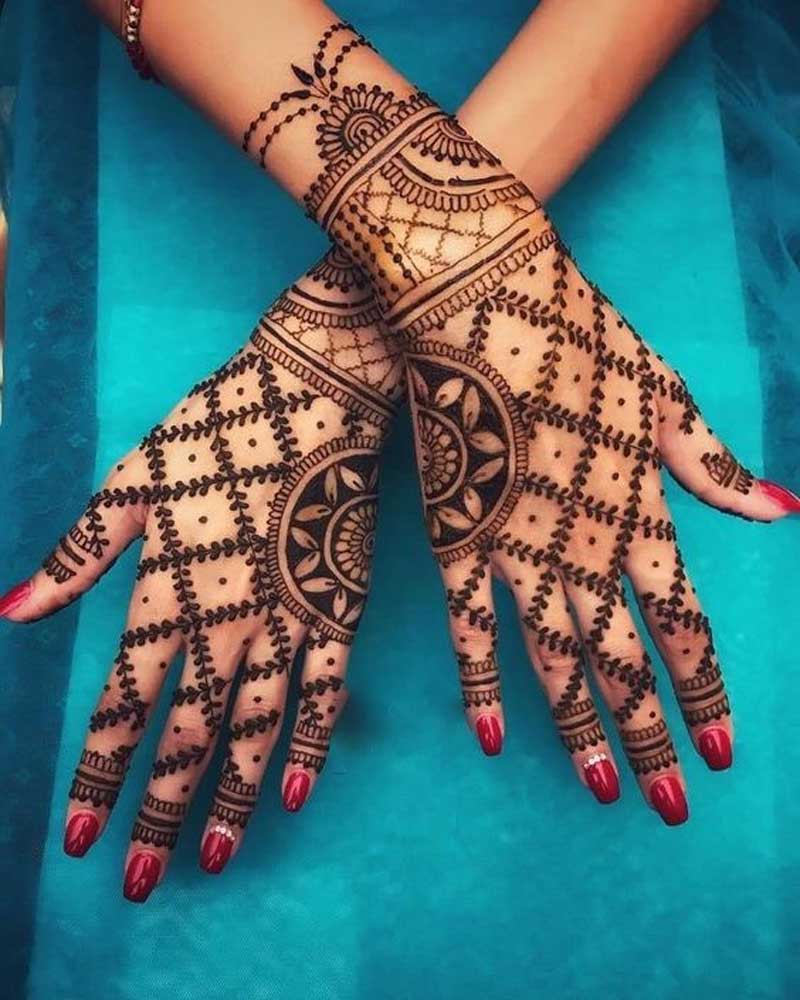 Elegant Indian and Arabic Mehndi Designs , Vishu Ladies Beau en