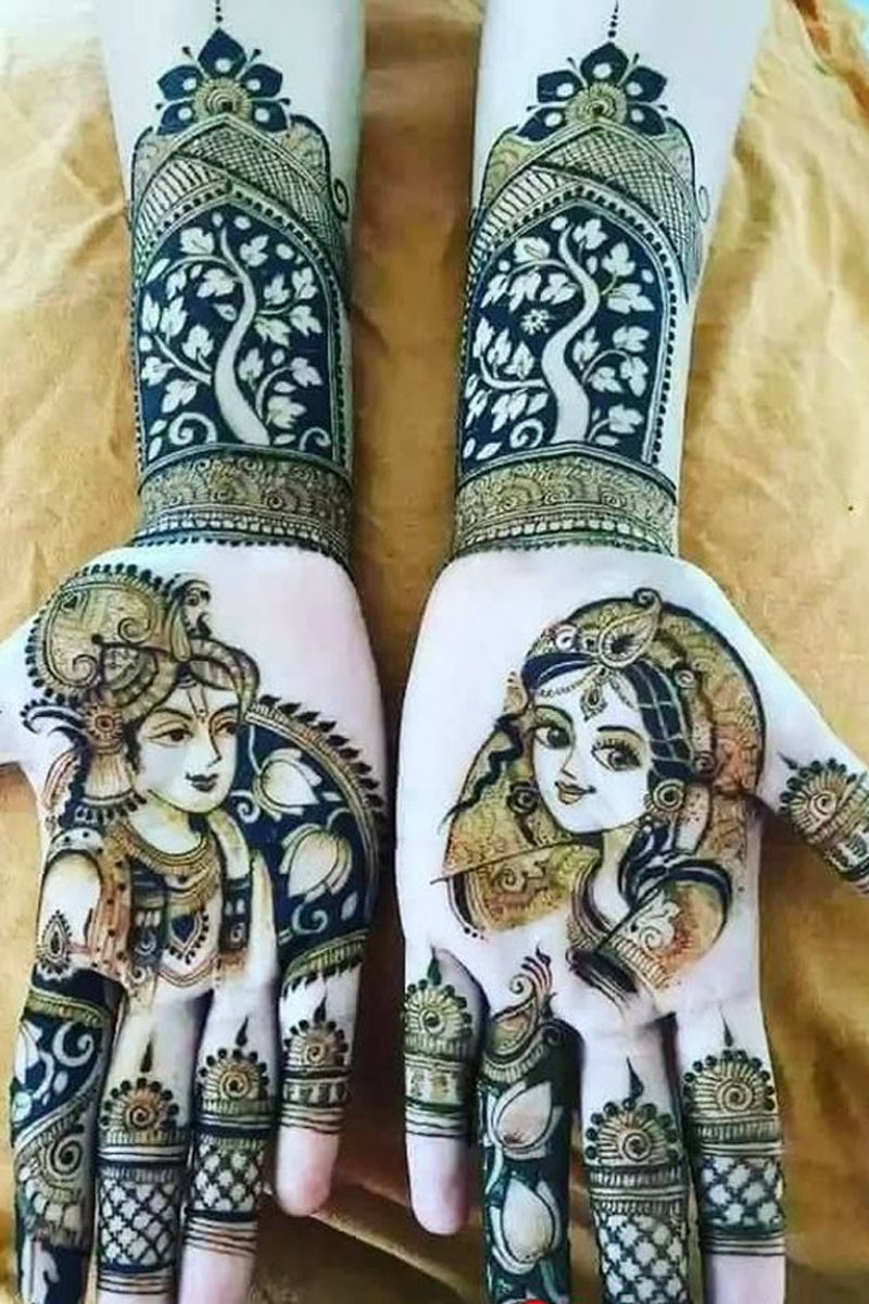 Shree Krishna Tattoo /Mehndi design/Tutorial/Janmashtmi Special must watch  - YouTube | Mehndi designs for kids, Circle mehndi designs, Mehndi designs