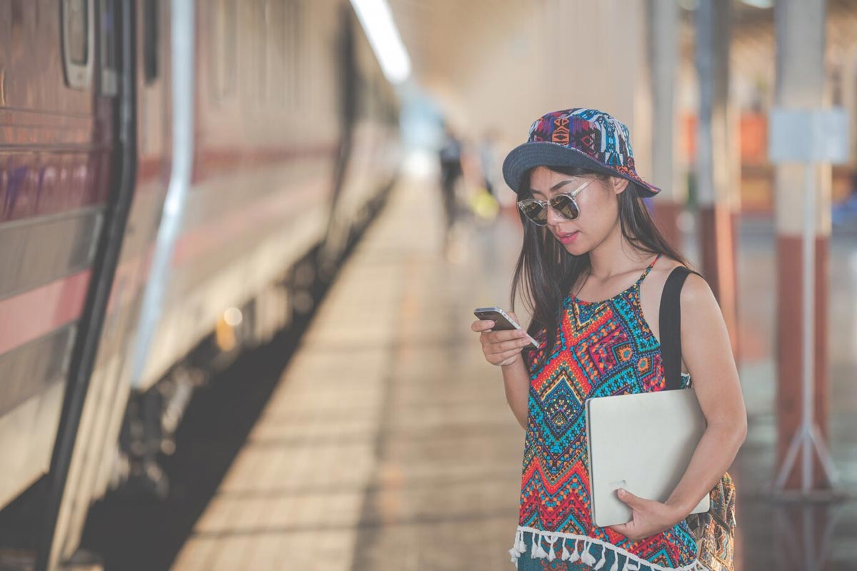 How can I check my train status on my phone