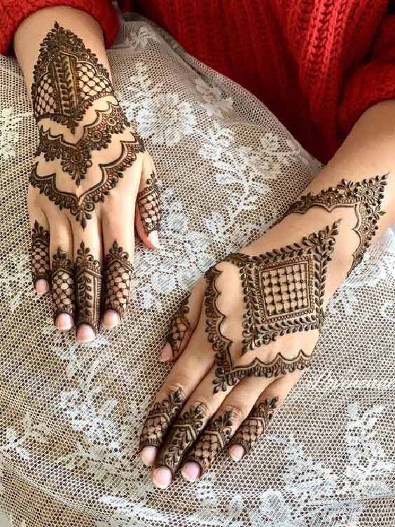 Triangle Mehndi Designs For Brides HerZindagi