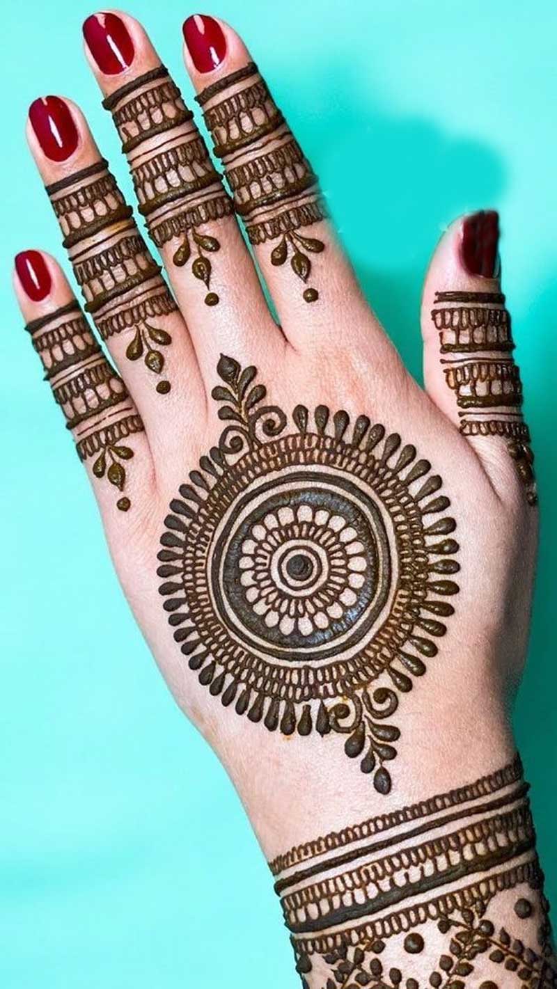 Mandala Indo Arabic Mehndi Design