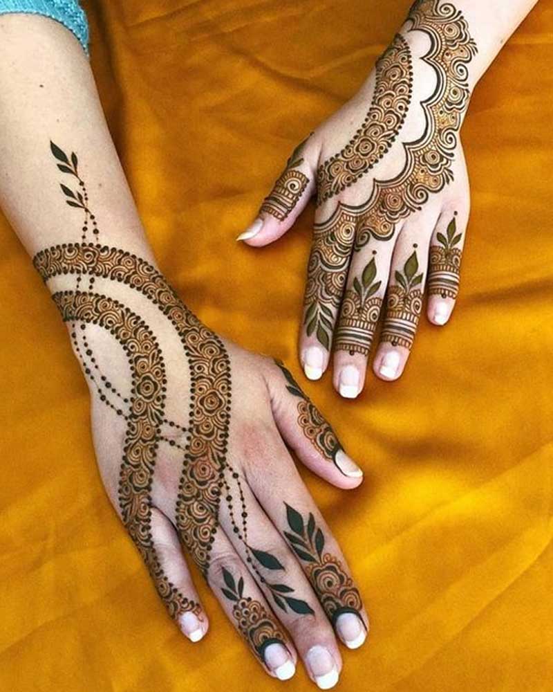 Indo-Arabic mehndi Design for Front Side 2018 - YouTube