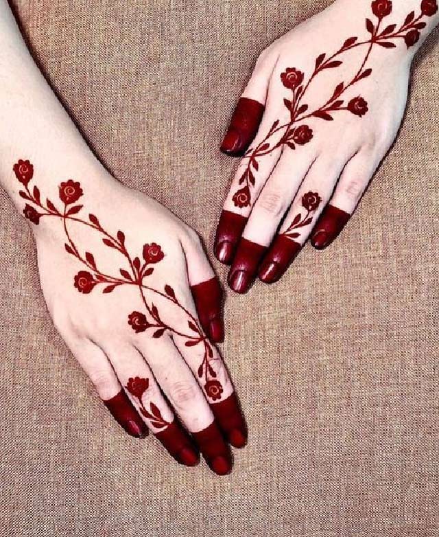 Minimal Mehndi Designsss