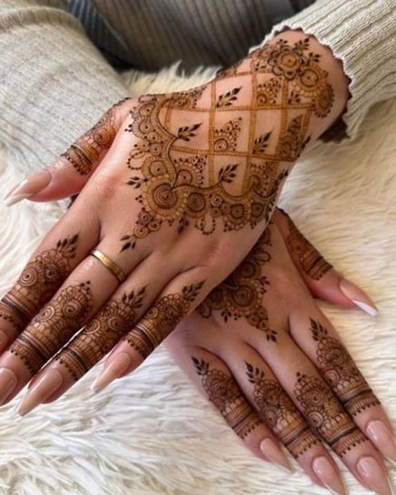 Net Like Mehndi Design