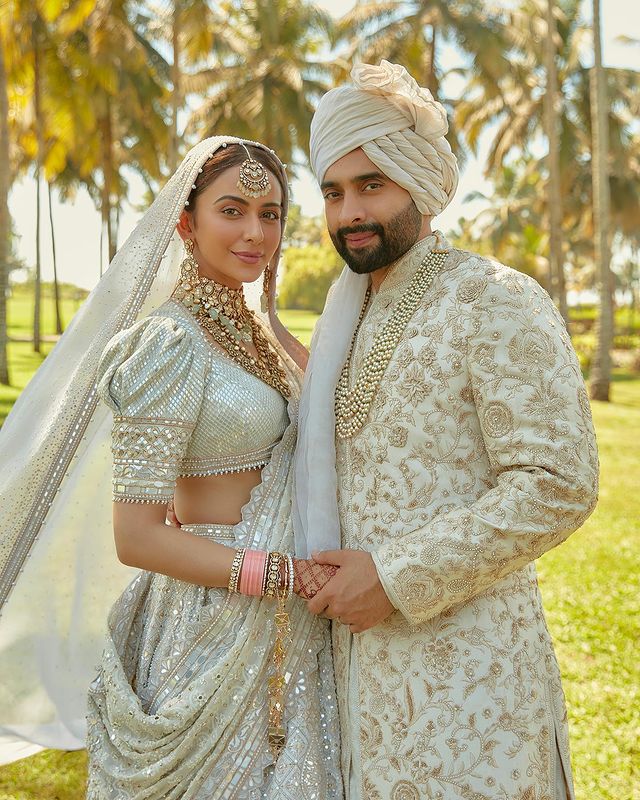 Rakul In Custom Tarun Tahiliani Lehenga