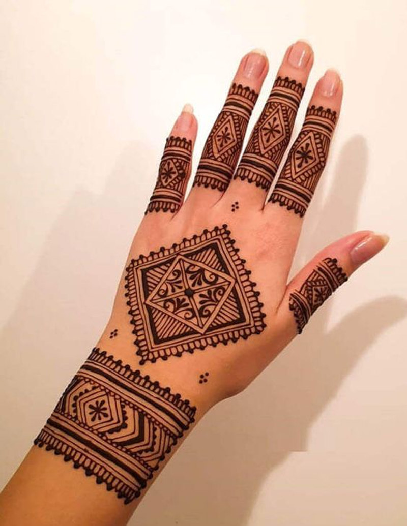 Square X Mehendi Design