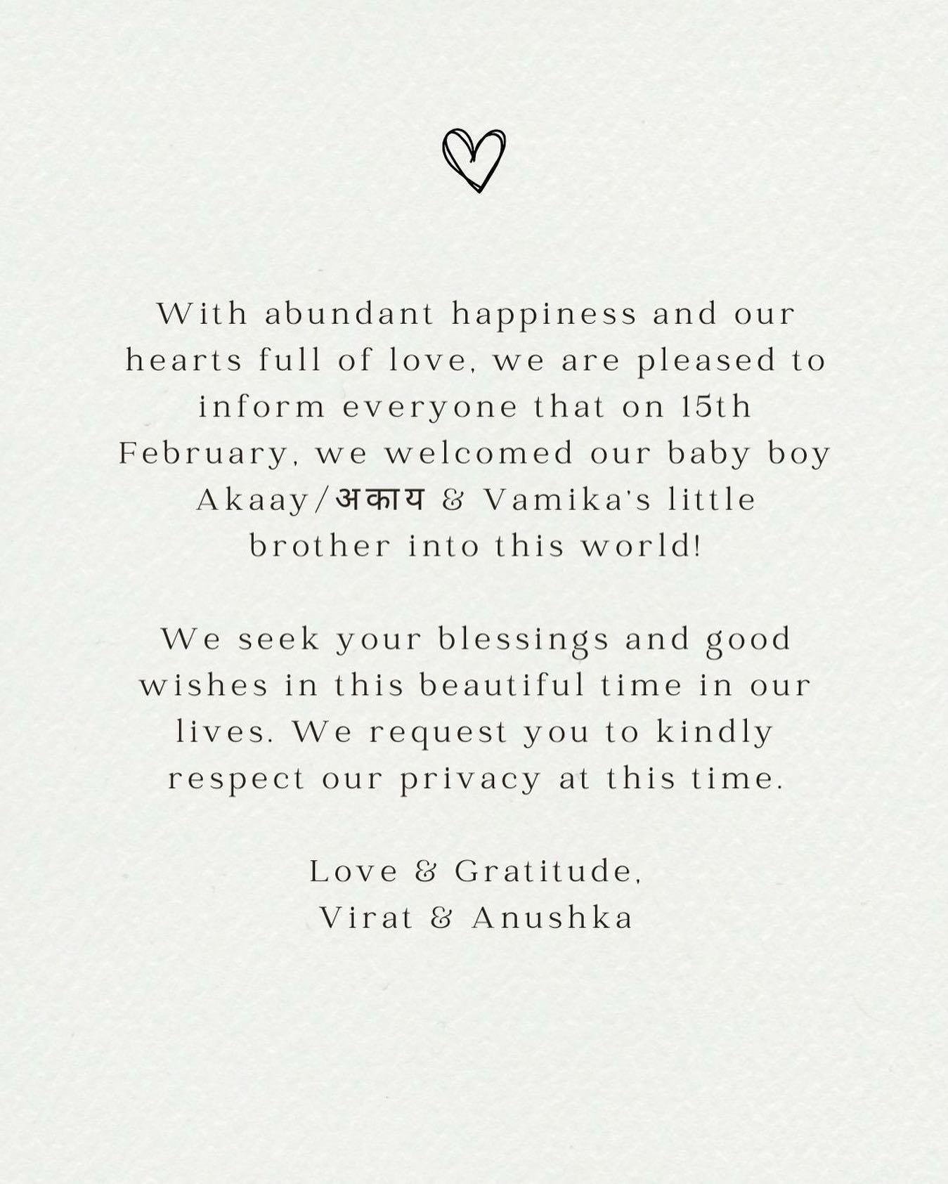 Virat Anushka baby boy