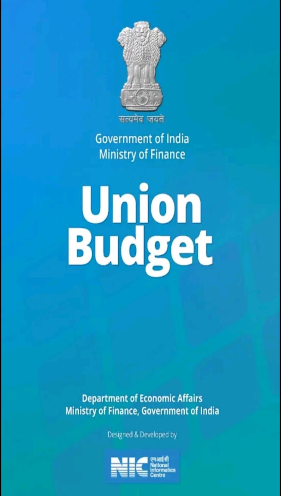 What is the interim budget  through union budget mobile app